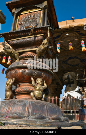 Nandi Mandapa Brihadishwara Temple Thanjavur Tamil Nadu India Stock Photo