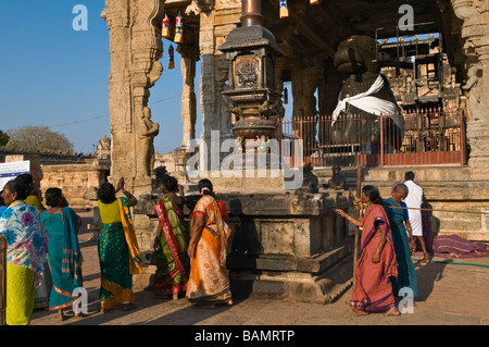 Brihadishwara Temple Nandi Mandapa Thanjavur Tamil Nadu India Stock Photo