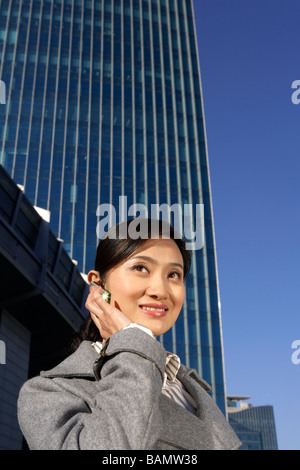 Well Dressed Woman On Cell Phone Stock Photo