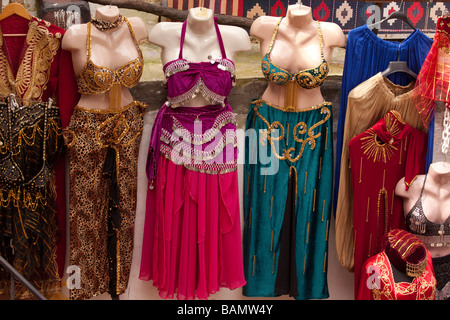 Colorful belly dancer costumes in Istanbul Turkey Stock Photo