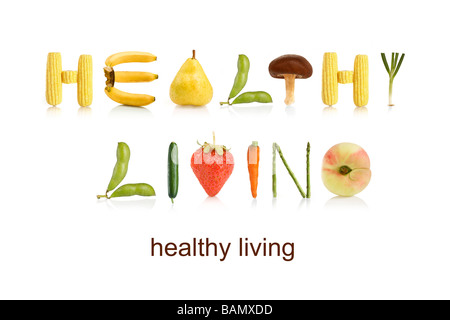 From the Health-abet, healthy living Stock Photo