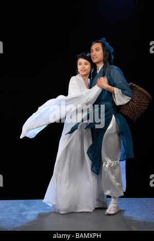 Chinese fairy tale romance characters - Niu Lang Zhi Nu Stock Photo