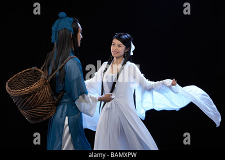 Chinese fairy tale romance characters - Niu Lang Zhi Nu Stock Photo
