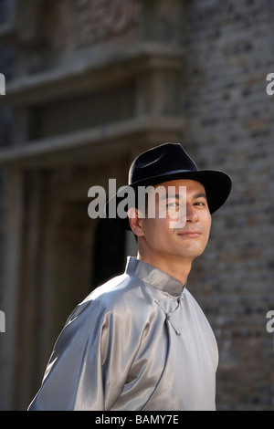 A man in 1930's Shanghai Stock Photo