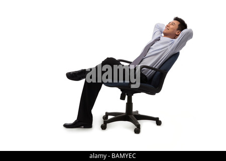 Relaxing in the office Stock Photo