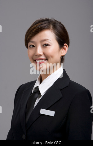 Portrait of a woman in the services industry Stock Photo