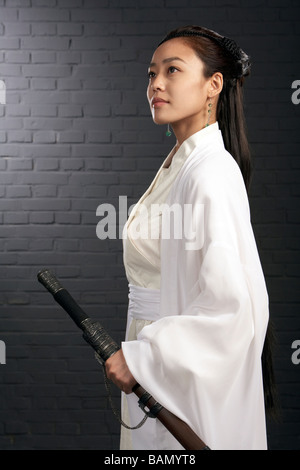 Ancient Chinese Warrior-Hero Stock Photo