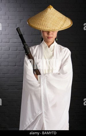 Ancient Chinese Warrior-Hero Stock Photo