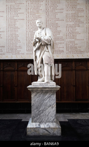 Sir Isaac Newton statue, Cambridge University Stock Photo