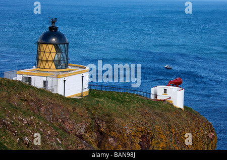 St Abbs head lighthouse. Berwickshire.Scottish borders. Stock Photo