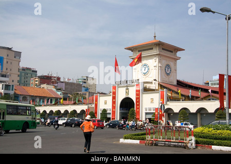 The Ben Thanh Market in Ho Chi Minh City Vietnam Stock Photo