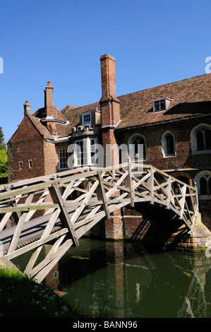 Mathematical Bridge Queens College Cambridge England Uk Stock Photo