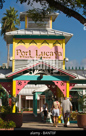 Port Lucaya marketplace Grand Bahamas Stock Photo
