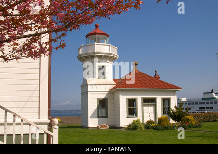 Mukilteo Lighthouse Coast Guard Grounds Edmonds Washington USA United States North America Stock Photo