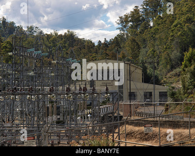 PART OF THE HYDROELECTRIC SCHEME AT TUNGATINAH TASMANIA AUSTRALIA Stock Photo