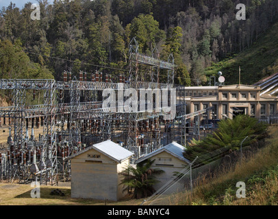 PART OF THE HYDROELECTRIC SCHEME AT TUNGATINAH TASMANIA AUSTRALIA Stock Photo