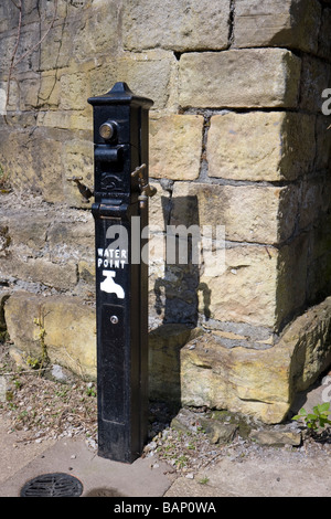 Canal water point at Slaithwaite, West Yorkshire Stock Photo