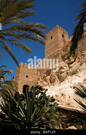 Conjunto Monumental de la Alcazaba Almería Andalucía España Monumental Citadel and Castle Almeria Andalusia Spain Stock Photo