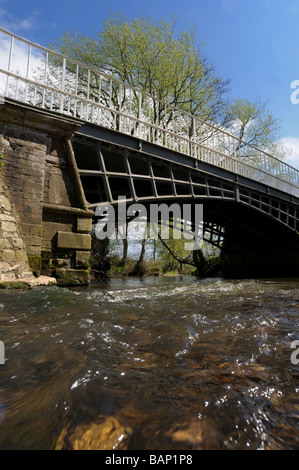 Cantlop Bridge built of cast iron by Thomas Telford Stock Photo