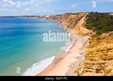 A beach near Burgau, Algarve, Portugal Stock Photo