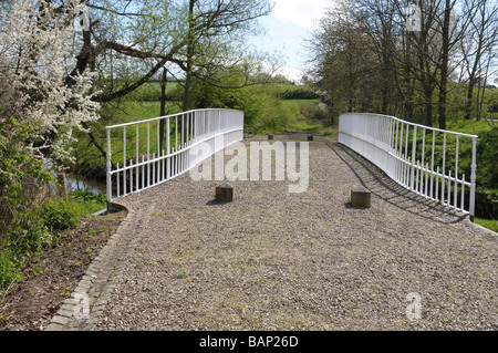 Cantlop Bridge built of cast iron by Thomas Telford Stock Photo