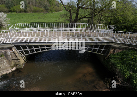 Cantlop Bridge built of cast iron by Thomas Telford Stock Photo