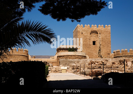 Conjunto Monumental de la Alcazaba Almería Andalucía España Monumental Citadel and Castle Almeria Andalusia Spain Stock Photo