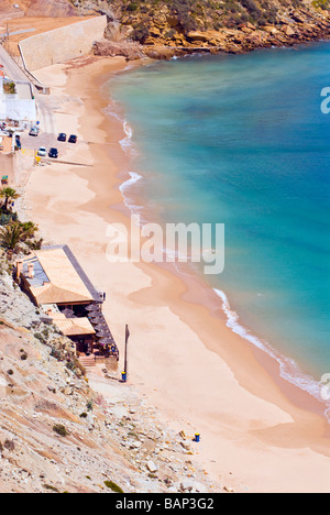 The beach at Burgau, Algarve, Portugal Stock Photo