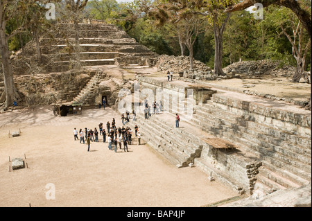 Copan Ruinas Maya archaeological Park, Honduras. Stock Photo