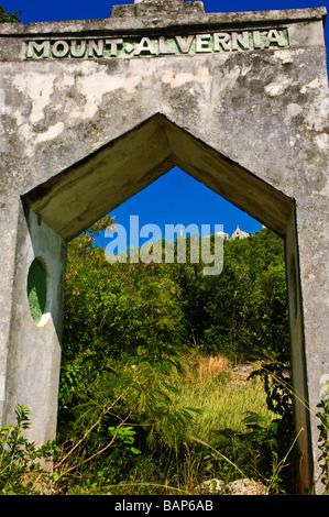 The   The The Hermitage on Mount Alvernia, Old Bight Settlement, Cat Island Bahamas Stock Photo