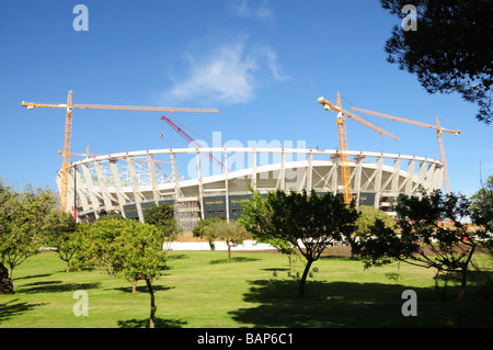 The Green Point Stadium under construction in Cape Town for the  football world cup 2010  South Africa Stock Photo