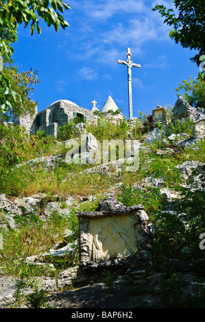 The   The The Hermitage on Mount Alvernia, Old Bight Settlement, Cat Island Bahamas Stock Photo