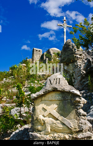 The   The The Hermitage on Mount Alvernia, Old Bight Settlement, Cat Island Bahamas Stock Photo