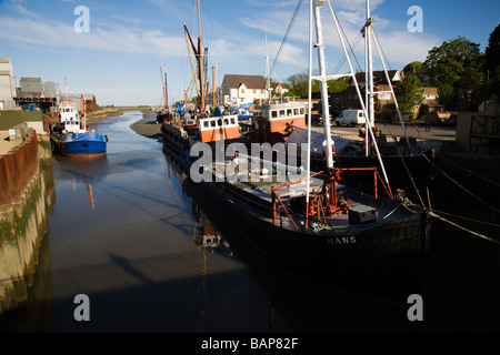 Boats on the river Blackwater at Maldon in Essex, England, UK. Stock Photo