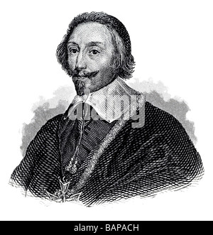 Armand Jean du Plessis de Richelieu, Cardinal-Duc de Richelieu Stock Photo