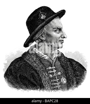 Louis XI, the Prudent, King of France Stock Photo