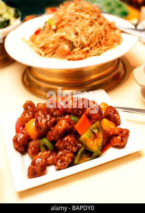 Chinese Sweet and Sour Pork, London, England, UK, Europe Stock Photo