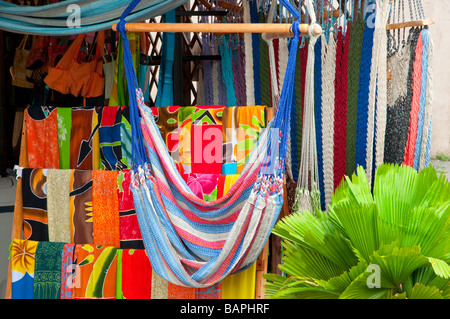 Shops and articles for sale in the store at Fortuna, Costa Rica, Central America Stock Photo