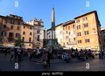 Italy Lazio Rome Piazza della Rotonda Stock Photo