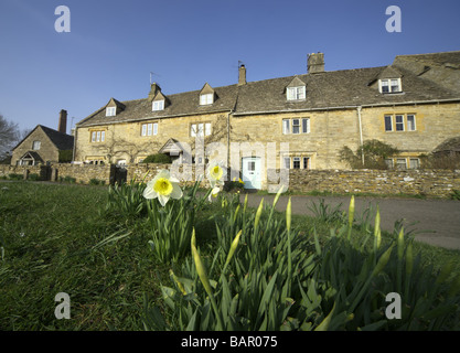 The village of lower slaughter in the cotswolds Stock Photo