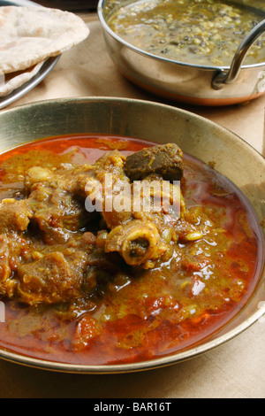 Pakku Mutton curry is a typical mutton curry from sikkim region which is served with cooked rice or Selroti Stock Photo