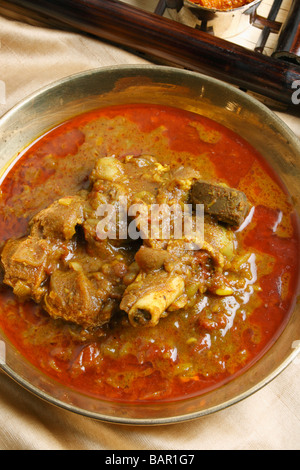 Pakku Mutton curry is a typical mutton curry from sikkim region which is served with cooked rice or Selroti Stock Photo