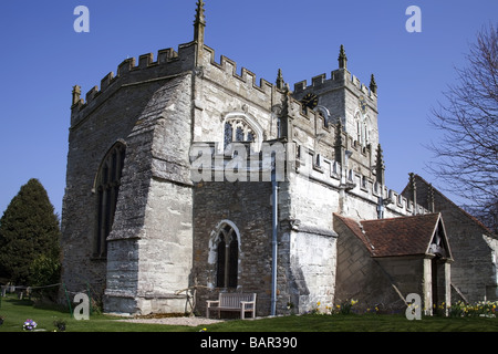 wootten wawen church stratford upon avon saxon church oldest in warwickshire Stock Photo