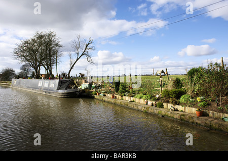 The Worcester and Birmingham canal at Tardebigge canal village in Worcestershire the Midlands England Stock Photo