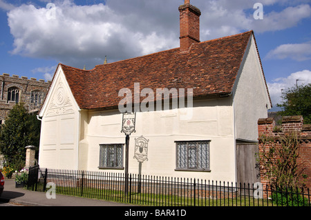 Pargeting on The Ancient House, High Street, Clare, Suffolk, England, United Kingdom Stock Photo