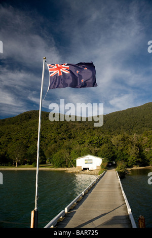 Endeavour Inlet Marlborough Sound South Island New Zealand Stock Photo