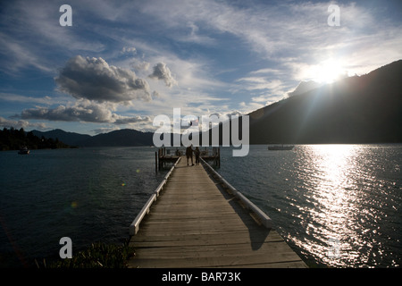 Endeavour Inlet Marlborough Sound South Island New Zealand Stock Photo
