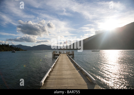 Endeavour Inlet Marlborough Sound South Island New Zealand Stock Photo