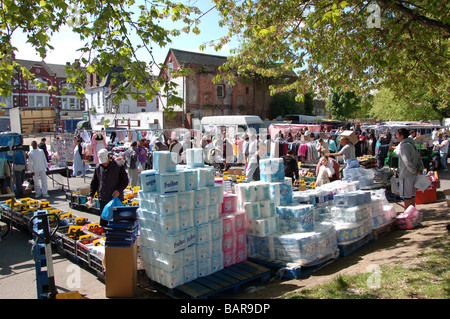 Wednesday's Church road market in Willesden, London, England, Uk Stock Photo