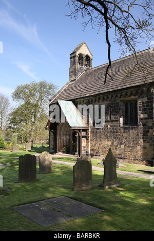 St John the Baptist Church - Adel Church, Leeds, Yorkshire Stock Photo ...